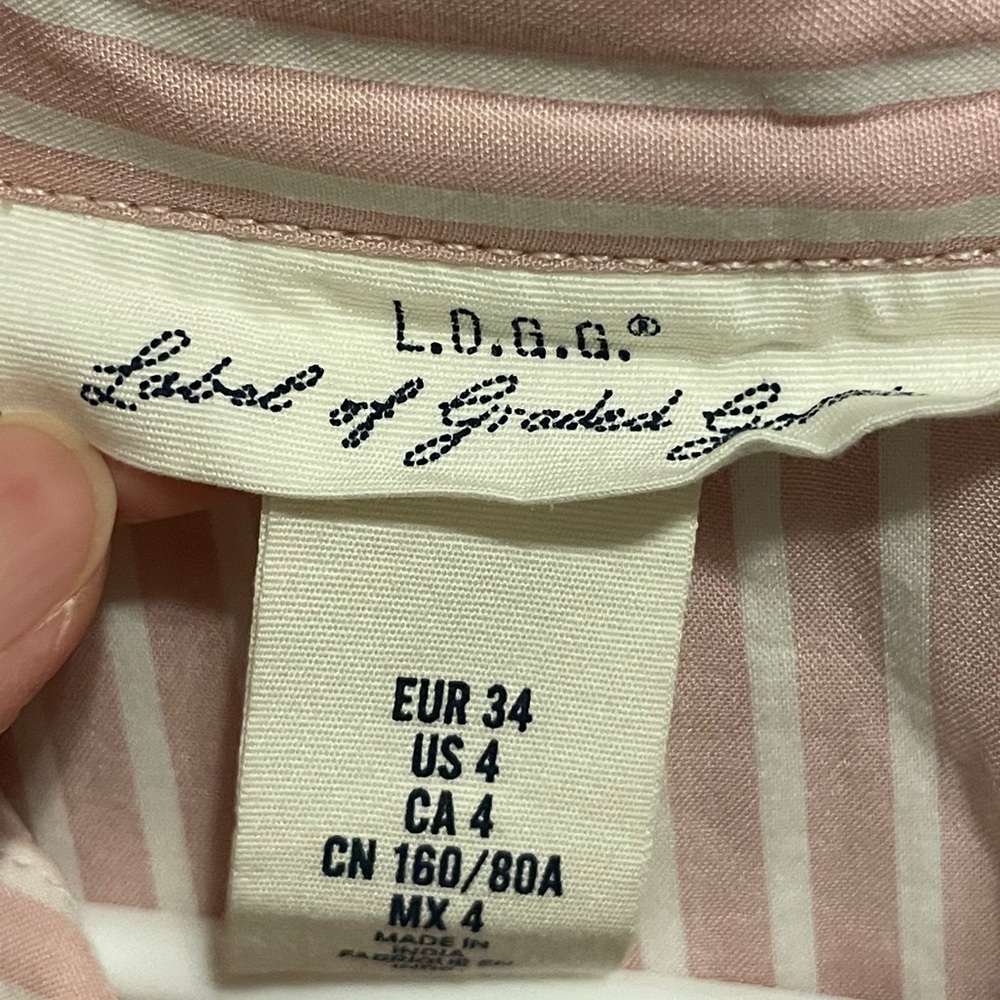 H&M stripes button down shirt - Picture 2 of 3